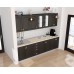 Bucatarie Zebra 2.6 metri MDF wenge frezare mustata